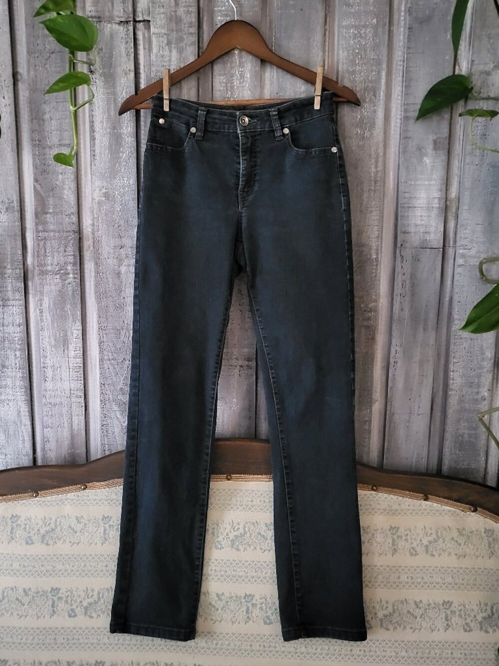 Lois Jeans Slim Straight Denim Pants Mid Rise - Size 26